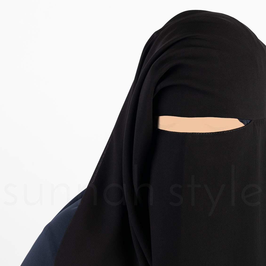 Sunnah Style Three Layer Niqab Black